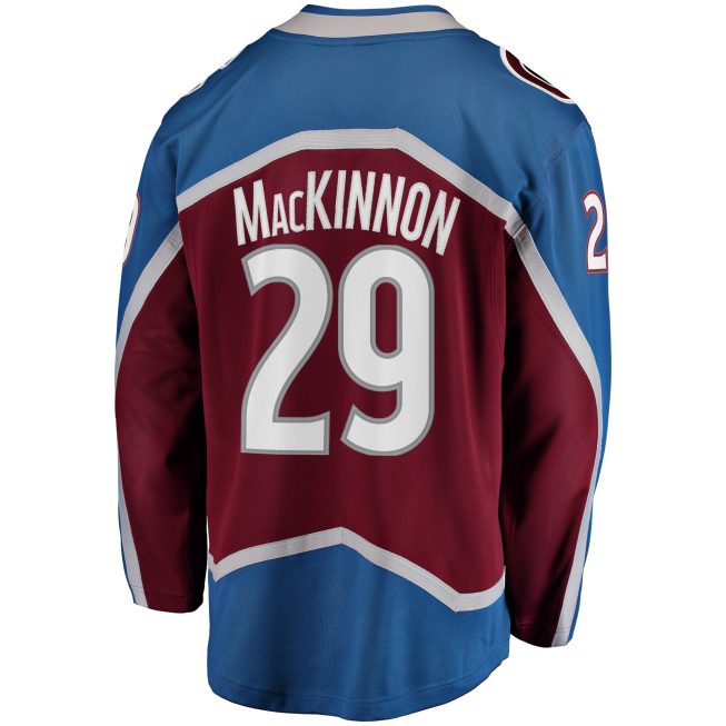 Nathan MacKinnon Colorado Avalanche Fanatics Breakaway Player Jersey - Burgundy - Image 3