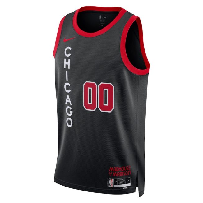 Chicago Bulls 2023/24 City Edition Swingman Custom Jersey - Black - Image 2