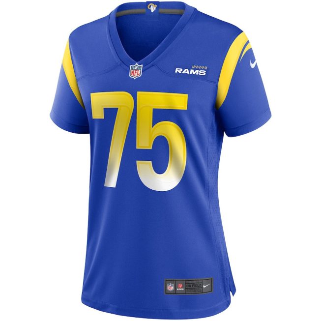 Deacon Jones 75 Los Angeles Rams Women Game Retired Jersey - Royal - Image 2
