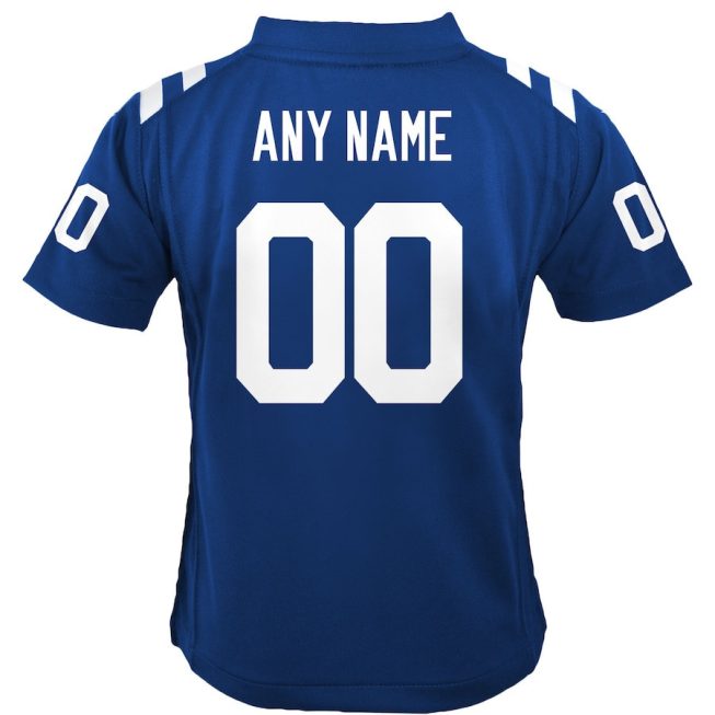 Indianapolis Colts Custom YOUTH Game Jersey - Royal - Image 3
