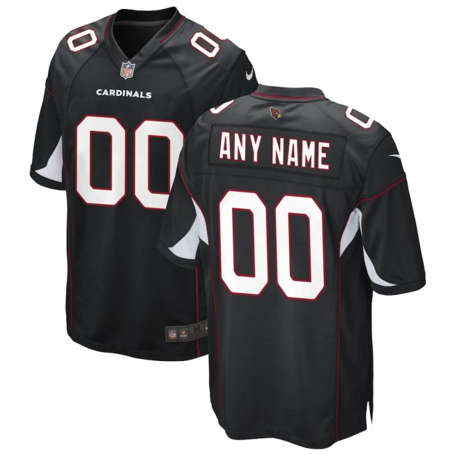 Arizona Cardinals Custom Alternate Game MenJersey - Black