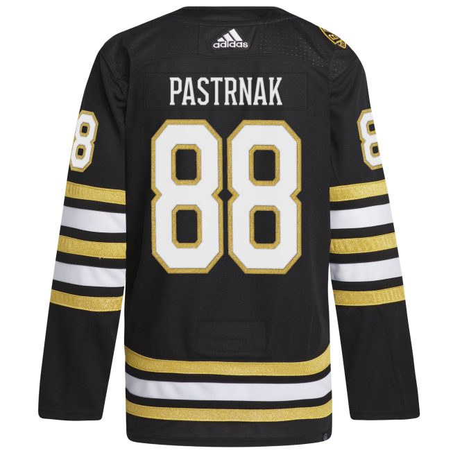 David Pastrnak Boston Bruins Primegreen 100th Anniversary Authentic Player Jersey - Black - Image 3