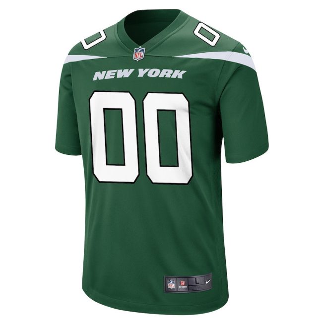 New York Jets Men Game Custom Jersey - Gotham Green - Image 2