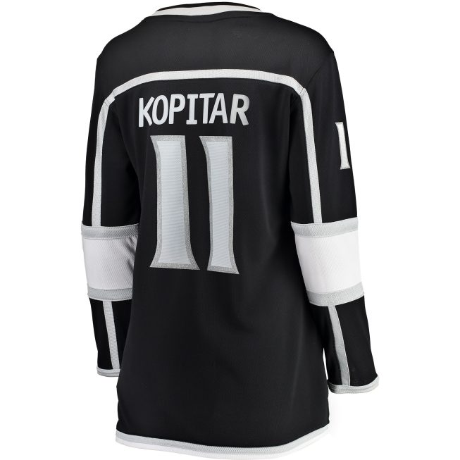 Anze Kopitar Los Angeles Kings Fanatics Women's Home Breakaway Player Jersey - Black - Image 3