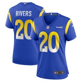 Ronnie Rivers 20 Los Angeles Rams Women Team Game Jersey - Royal