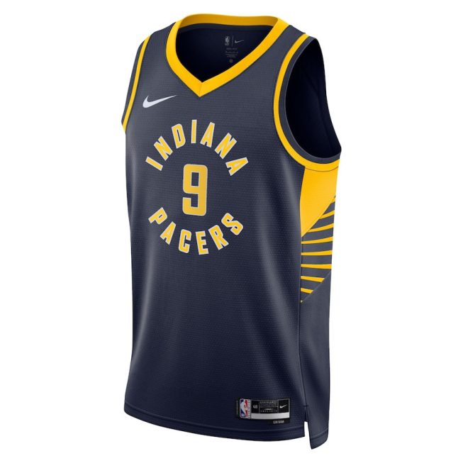 T.J. McConnell 9 Indiana Pacers Unisex Swingman Jersey - Icon Edition - Navy - Image 2