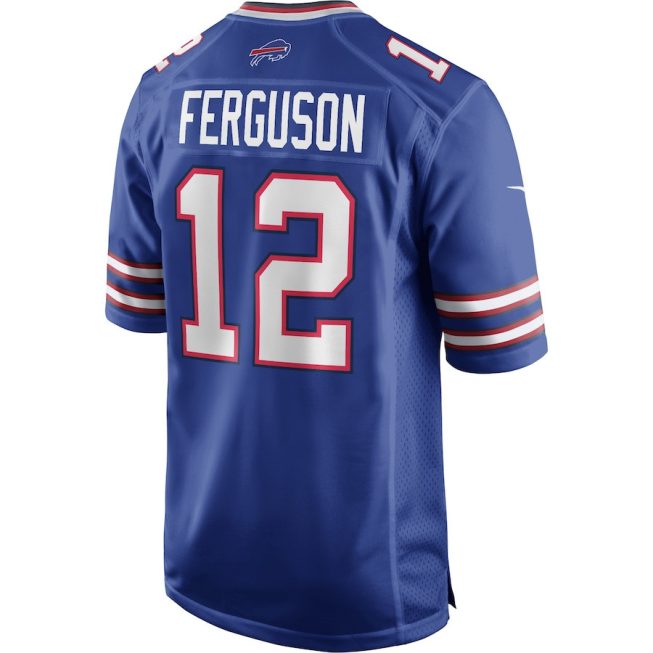 Joe Ferguson 12 Buffalo Bills Men Game Retired Jersey - Royal - Image 3