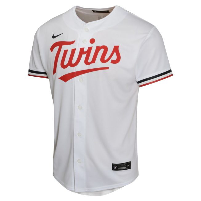 Carlos Correa Minnesota Twins Youth Home Game Player Jersey - White - Image 2