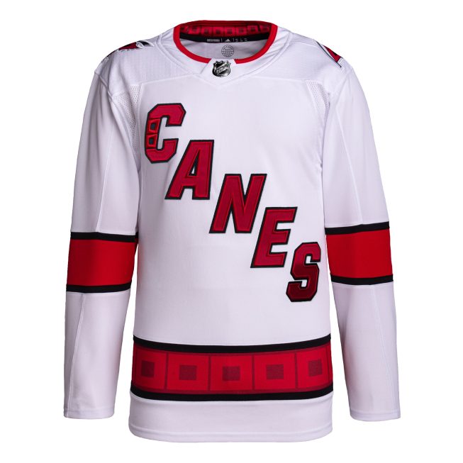 Carolina Hurricanes Men's Away Primegreen Authentic Jersey - White - Image 2