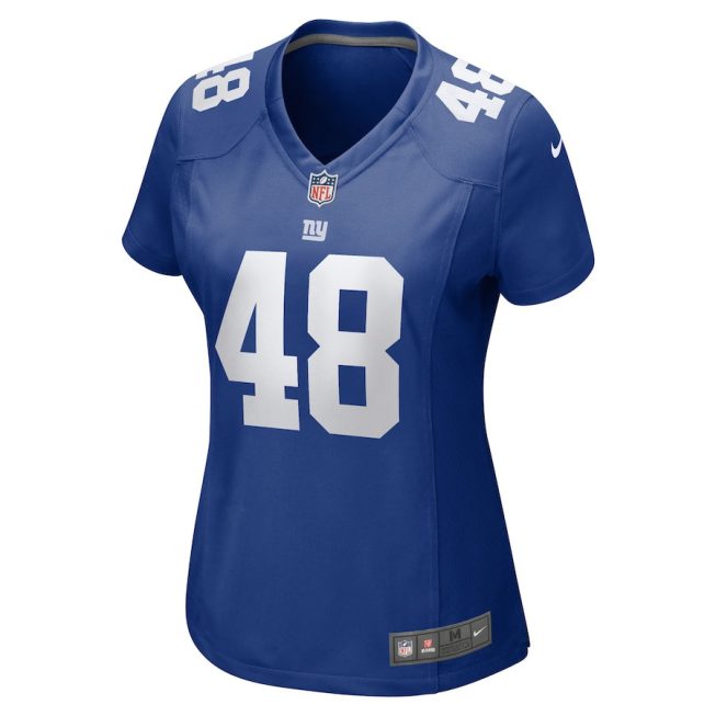 Tae Crowder 48 New York Giants Women Game Jersey - Royal - Image 2