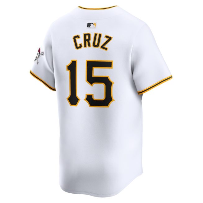 Oneil Cruz 15 Pittsburgh Pirates Home Limited Player Men Jersey - White - Image 3