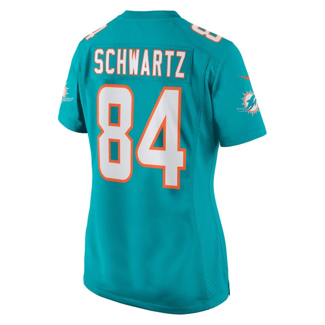 Anthony Schwartz Miami Dolphins Women's Team Game Jersey - Aqua - Image 3