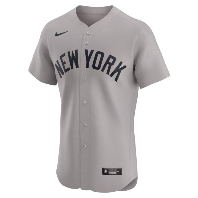 New York Yankees Road 2024 Jackie Robinson Day Elite Jersey - Gray - Image 2