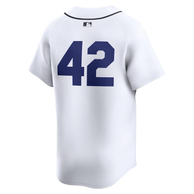 Detroit Tigers 2024 Jackie Robinson Day Home Men Limited Jersey - White - Image 3