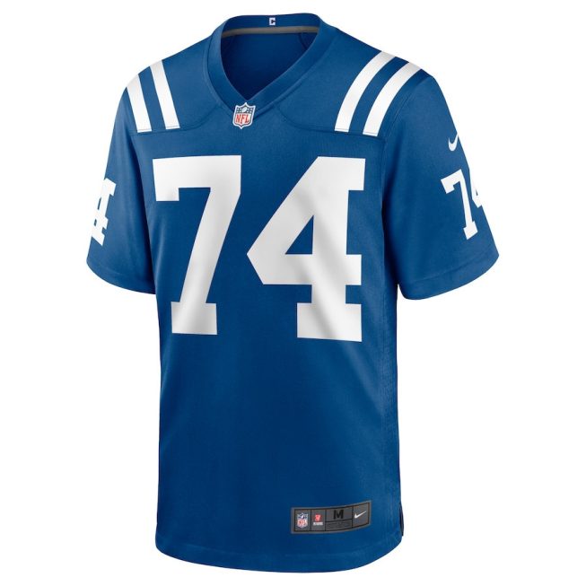 Anthony Castonzo 74 Indianapolis Colts Men Game Jersey - Royal - Image 2