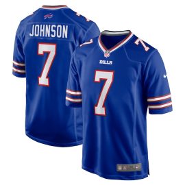 Taron Johnson 7 Buffalo Bills Men Game Jersey - Royal