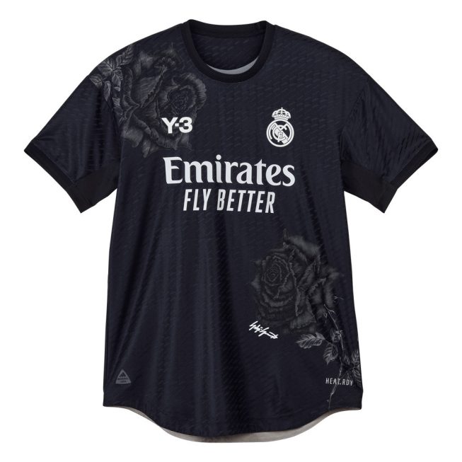 Real Madrid X Y-3 23/24 Fourth Men Jersey Customized - Limited Collection, Black - Image 2