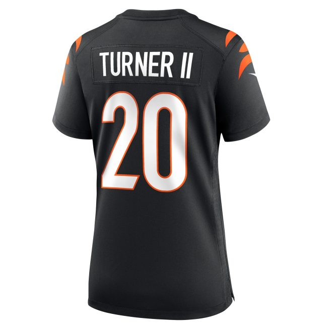 DJ Turner Cincinnati Bengals Women's Team Game Jersey - Black - Image 3