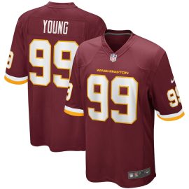 Chase Young 99 Washington Commanders Team Men Game Jersey - Burgundy