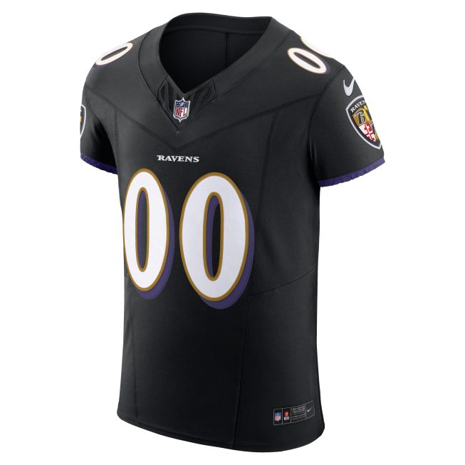 Baltimore Ravens Vapor F.U.S.E. Elite Custom Jersey - Black - Image 2