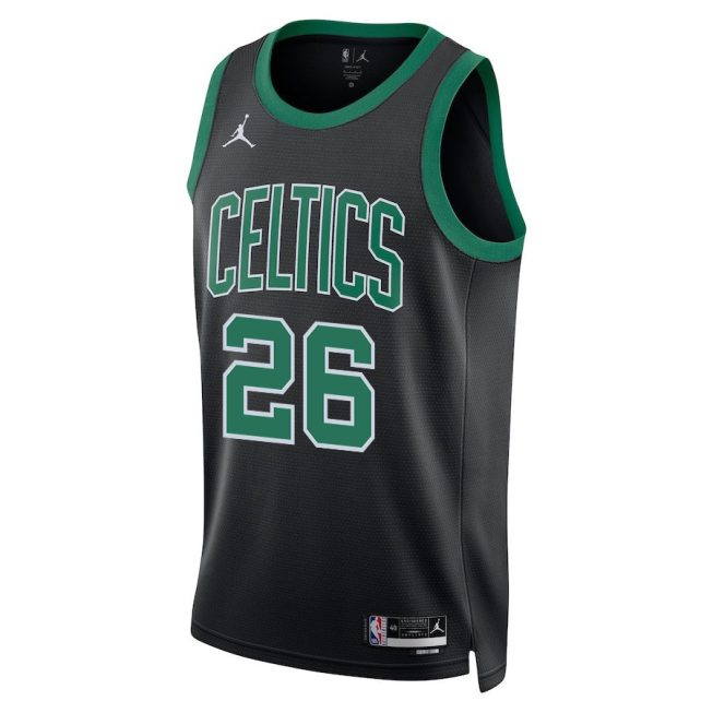 Xavier Tillman 26 Boston Celtics 2024 FINALS PATCH Swingman Jersey - Statement Edition - Black - Image 2