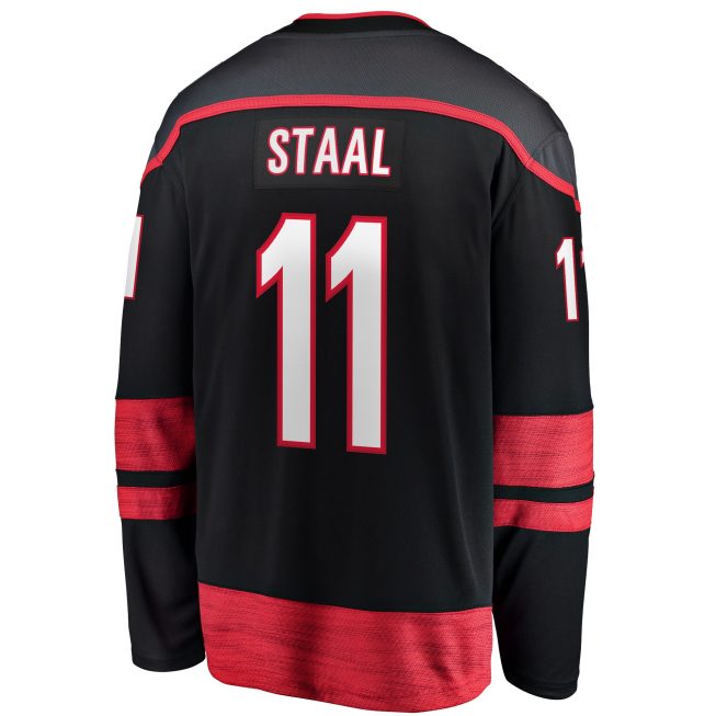 Jordan Staal Carolina Hurricanes Fanatics Home Captain Patch Breakaway Player Jersey - Black - Image 3