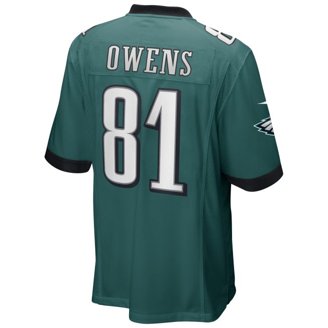 Terrell Owens Philadelphia Eagles Game Retired Player Jersey - Midnight Green - Image 3