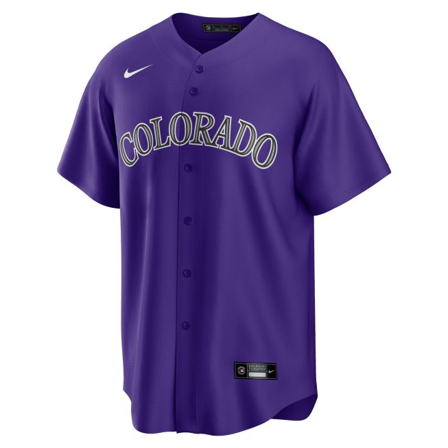 Charlie Blackmon Colorado Rockies Alternate Replica Player Name Jersey - Purple - Image 2