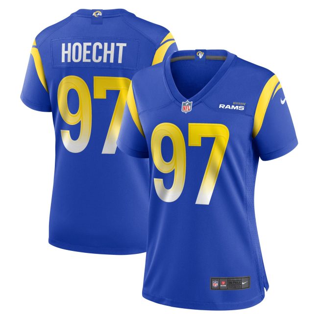 Michael Hoecht Los Angeles Rams Women's Game Player Jersey - Royal