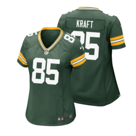 Tucker Kraft 85 Green Bay Packers Women Home Game Jersey - Green