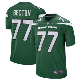 Mekhi Becton New York Jets Player Game Jersey - Gotham Green