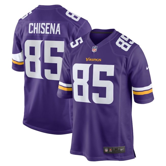 Dan Chisena 85 Minnesota Vikings Men Game Jersey - Purple