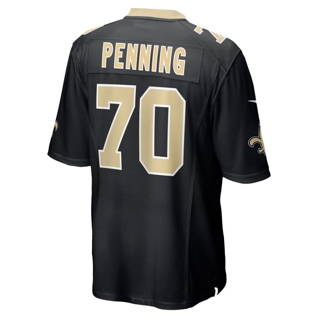 Trevor Penning New Orleans Saints Game Player Jersey - Black - Image 3