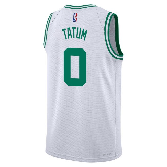 Jayson Tatum 0 Boston Celtics 2024 FINALS CHAMPIONS Swingman Jersey - Association Edition - White - Image 3