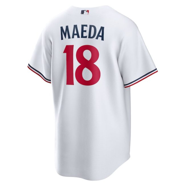Kenta Maeda 18 Minnesota Twins Home Men Jersey - White - Image 3