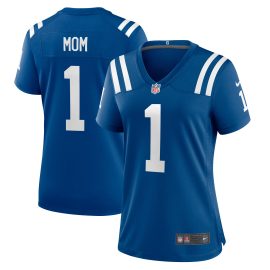 Number 1 Mom Indianapolis Colts Women's Game Jersey - Royal
