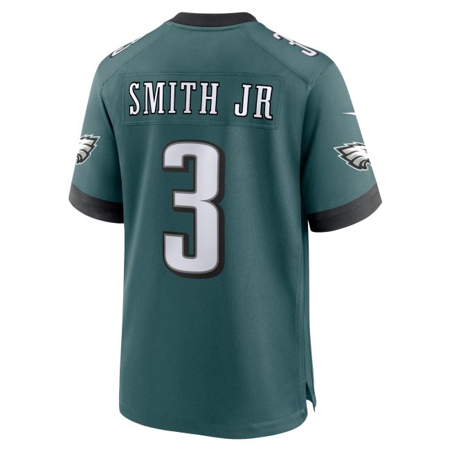 Nolan Smith Philadelphia Eagles Team Game Jersey - Midnight Green - Image 3