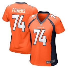 Ben Powers 74 Denver Broncos Women Game Player Jersey - Orange