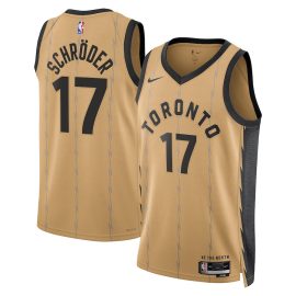 Dennis Schröder 17 Toronto Raptors 2023/24 City Edition Swingman Jersey - Gold