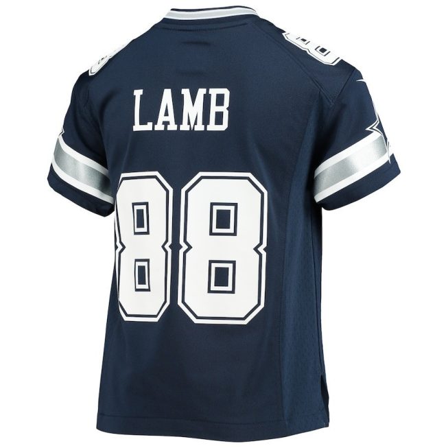 CeeDee Lamb 88 Dallas Cowboys Cee Works Hard Home Game YOUTH Jersey - Image 3