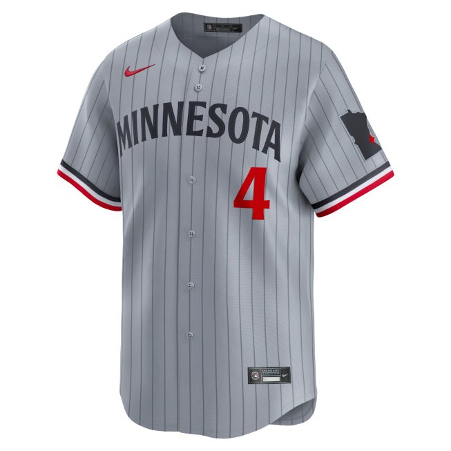 Carlos Correa Minnesota Twins Road Limited Player Jersey - Gray - Image 2