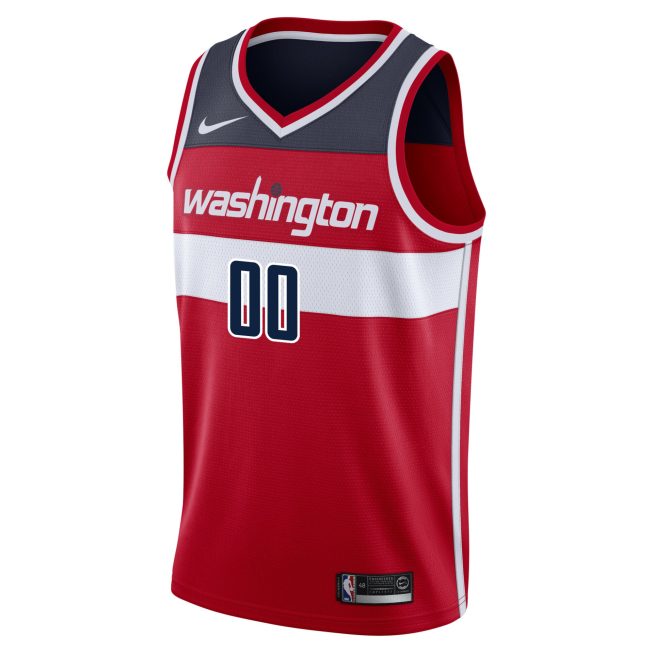 Washington Wizards Swingman Custom Jersey Red - Icon Edition - Image 2