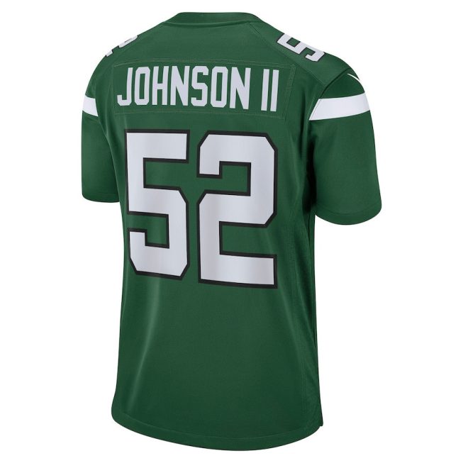 Jermaine Johnson II 52 New York Jets Men Game Jersey - Green - Image 3