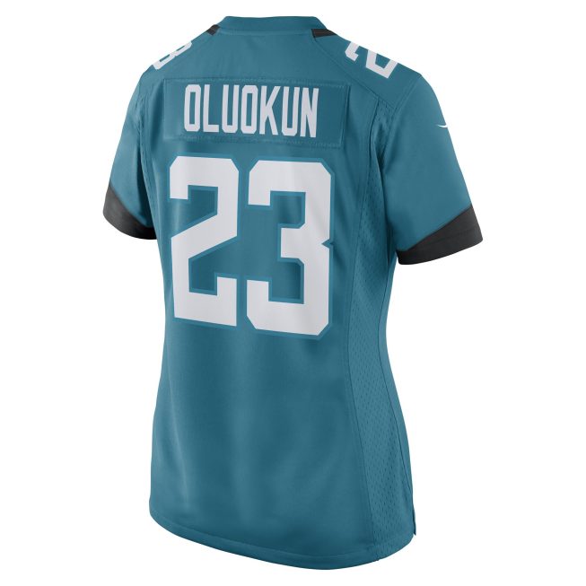 Foyesade Oluokun Jacksonville Jaguars Women's Game Player Jersey - Teal - Image 3
