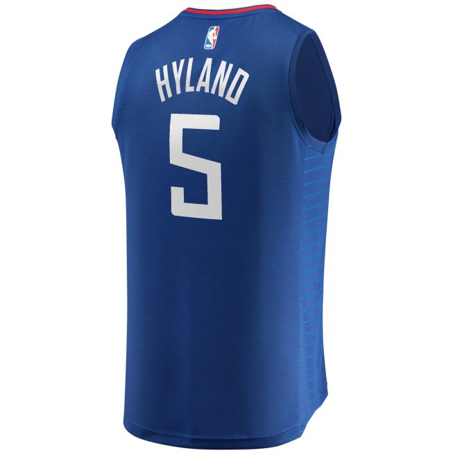 Bones Hyland LA Clippers Fanatics Youth Fast Break Player Jersey - Icon Edition - Royal - Image 3