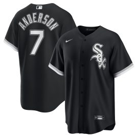 Tim Anderson Chicago White Sox Alternate Replica Player Jersey - Black
