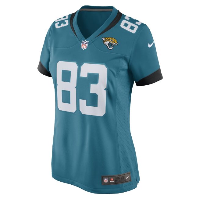 Jaylon Moore Jacksonville Jaguars Women's Game Player Jersey - Teal - Image 2