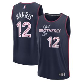 Tobias Harris Philadelphia 76ers Fanatics Fast Break Jersey - Navy - City Edition