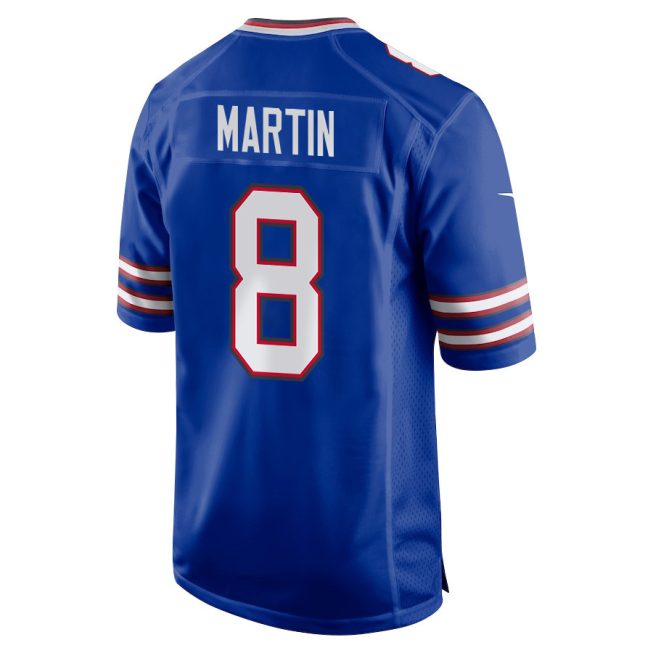 Sam Martin 8 Buffalo Bills Super Bowl LIX New Orleans Patch Game Men Jersey - Royal - Image 2