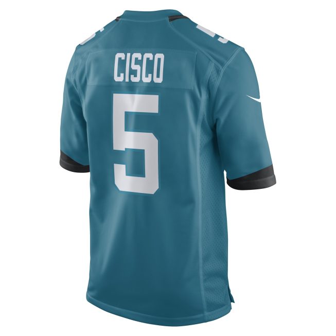Andre Cisco Jacksonville Jaguars Game Player Jersey - Teal - Image 3